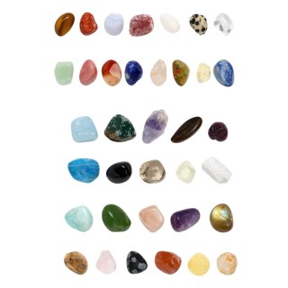 Zestaw Naukowy Edukacyjny Kolekcja Kamieni Naturalnych Minerały 36 szt. LEAN TOYS