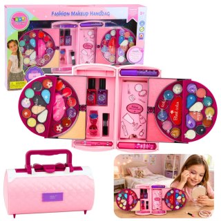 Zestaw Piękności Do Makijażu i Paznokci Kosmetyki Cienie Lakiery Kuferek LEAN Toys