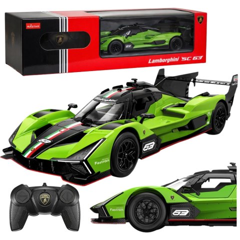 Auto Lamborghini SC63 Samochód Zdalnie Sterowany RC Zielony Rastar 1:24 Rastar