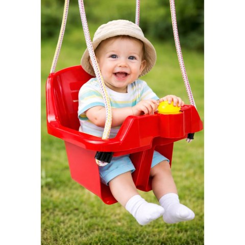 Huśtawka Kubełkowa Czerwona Dla Dzieci 5237 Dorex