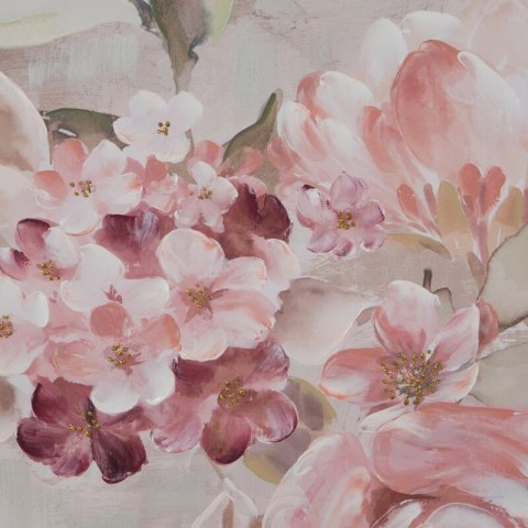 OBRAZ 611 80 X 80 CM CIEMNORÓŻOWY