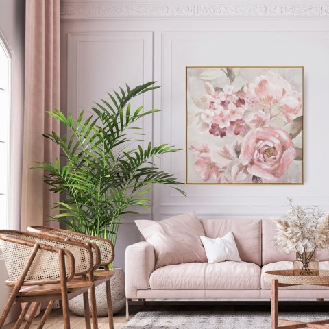 OBRAZ 611 80 X 80 CM CIEMNORÓŻOWY