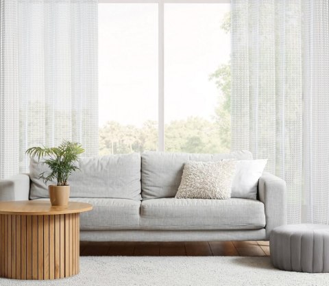 ZASŁONA GOTOWA LARA 140 X 250 CM BIAŁY
