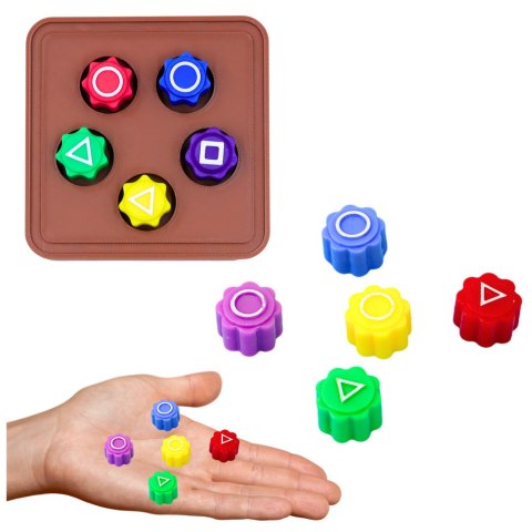 Zestaw 4 Gier Squid Game Tradycyjne Koreańskie Gry Kości Bączek LEAN TOYS