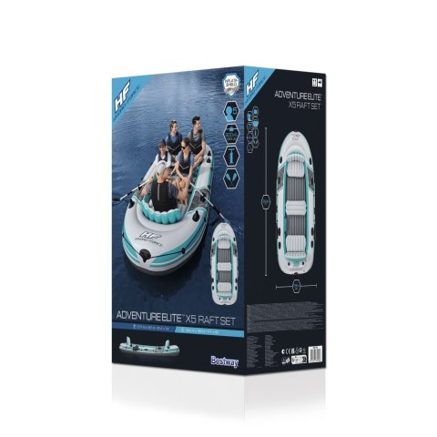 Dmuchany Ponton 5 Osobowy 364 x 166cm Bestway 65159 Niebieski Bestway