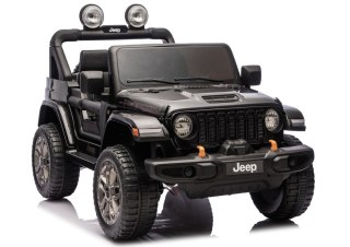 Pojazd Na Akumulator Jeep Rubicon 4x4 DK-JWR556 4x200W 24V Czarny LEAN CARS