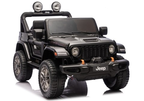 Pojazd Na Akumulator Jeep Rubicon 4x4 DK-JWR556 4x200W 24V Czarny LEAN CARS
