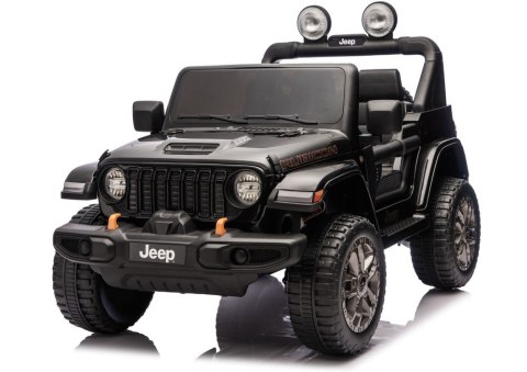 Pojazd Na Akumulator Jeep Rubicon 4x4 DK-JWR556 4x200W 24V Czarny LEAN CARS