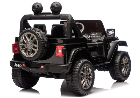 Pojazd Na Akumulator Jeep Rubicon 4x4 DK-JWR556 4x200W 24V Czarny LEAN CARS