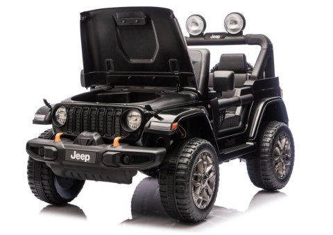 Pojazd Na Akumulator Jeep Rubicon 4x4 DK-JWR556 4x200W 24V Czarny LEAN CARS