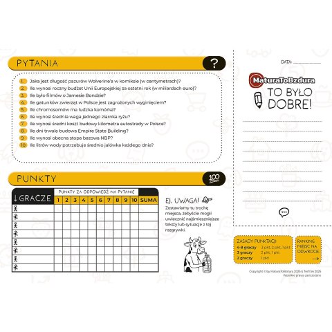 Gra MaturaToBzdura Trefl 30071 Trefl Gry