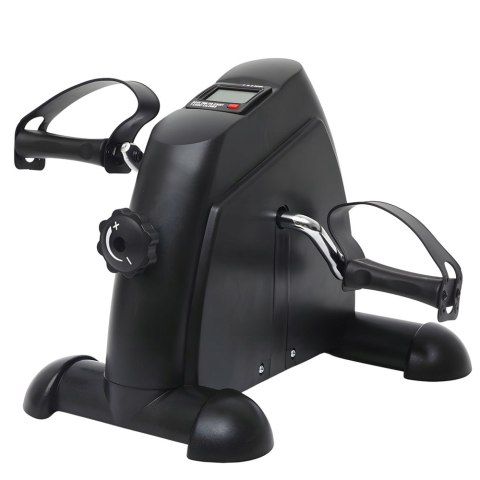 Mini Rowerek Treningowy Rotor Rehabilitacyjny 2w1 Wyświetlacz LCD Czarny LEAN