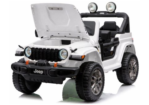 Pojazd Na Akumulator Jeep Rubicon 4x4 DK-JWR556 4x200W 24V Biały LEAN CARS