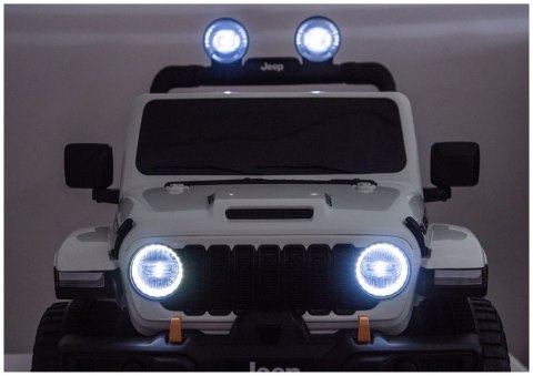 Pojazd Na Akumulator Jeep Rubicon 4x4 DK-JWR556 4x200W 24V Biały LEAN CARS