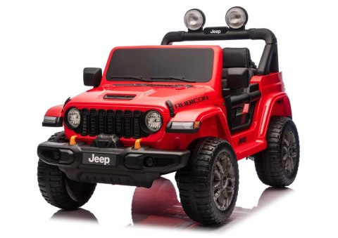 Pojazd Na Akumulator Jeep Rubicon 4x4 DK-JWR556 4x200W 24V Czerwony LEAN CARS