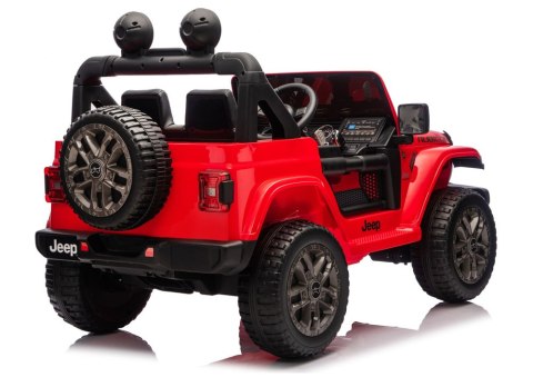 Pojazd Na Akumulator Jeep Rubicon 4x4 DK-JWR556 4x200W 24V Czerwony LEAN CARS