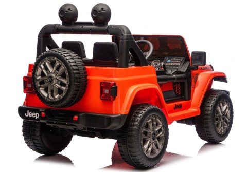 Pojazd Na Akumulator Jeep Rubicon 4x4 DK-JWR556 4x200W 24V Pomarańczowy LEAN CARS