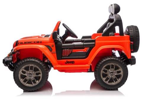 Pojazd Na Akumulator Jeep Rubicon 4x4 DK-JWR556 4x200W 24V Pomarańczowy LEAN CARS