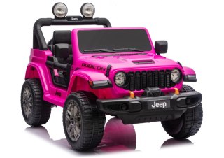 Pojazd Na Akumulator Jeep Rubicon 4x4 DK-JWR556 4x200W 24V Różowy LEAN CARS