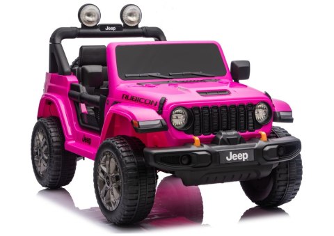Pojazd Na Akumulator Jeep Rubicon 4x4 DK-JWR556 4x200W 24V Różowy LEAN CARS