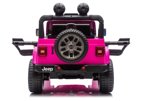 Pojazd Na Akumulator Jeep Rubicon 4x4 DK-JWR556 4x200W 24V Różowy LEAN CARS