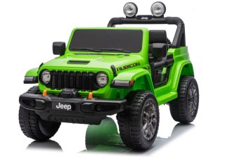 Pojazd Na Akumulator Jeep Rubicon 4x4 DK-JWR556 4x200W 24V Zielony LEAN CARS