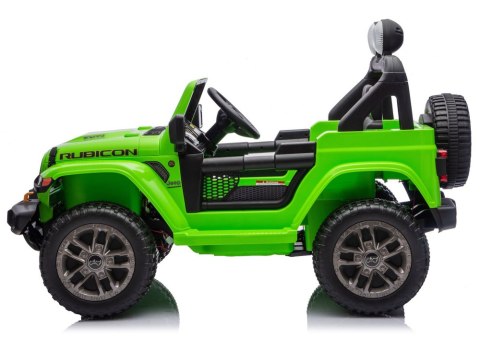 Pojazd Na Akumulator Jeep Rubicon 4x4 DK-JWR556 4x200W 24V Zielony LEAN CARS