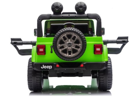 Pojazd Na Akumulator Jeep Rubicon 4x4 DK-JWR556 4x200W 24V Zielony LEAN CARS