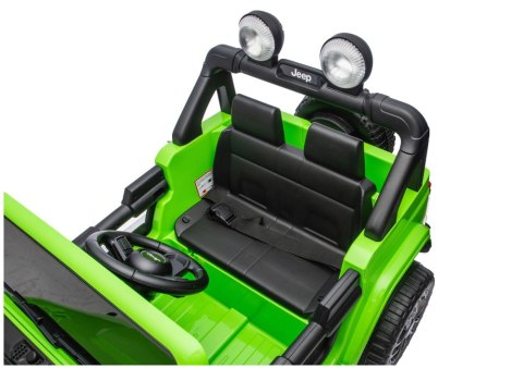 Pojazd Na Akumulator Jeep Rubicon 4x4 DK-JWR556 4x200W 24V Zielony LEAN CARS