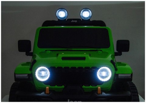 Pojazd Na Akumulator Jeep Rubicon 4x4 DK-JWR556 4x200W 24V Zielony LEAN CARS