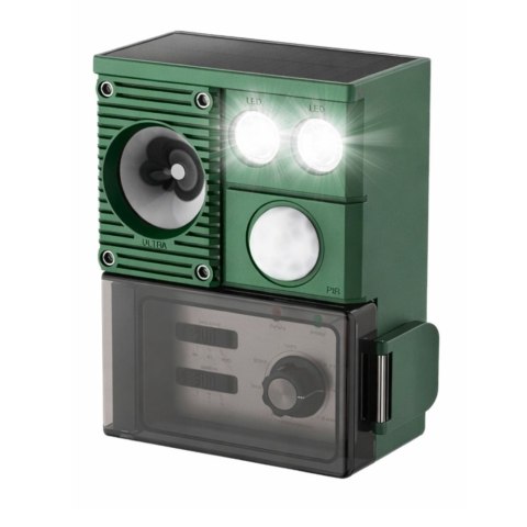 Solarny Odstraszacz Zwierząt Z Czujnikiem Ruchu Ultradźwięki Diody LED LEAN