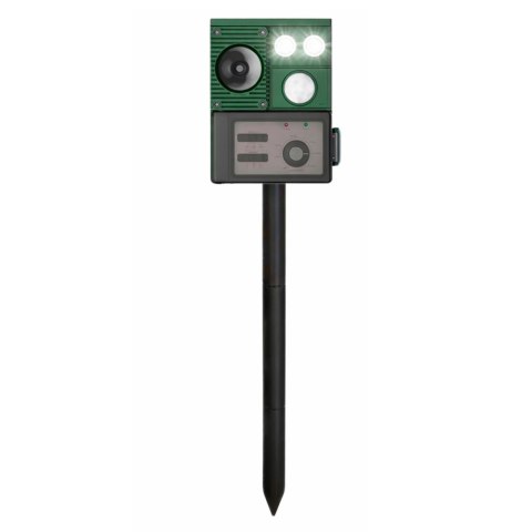 Solarny Odstraszacz Zwierząt Z Czujnikiem Ruchu Ultradźwięki Diody LED LEAN