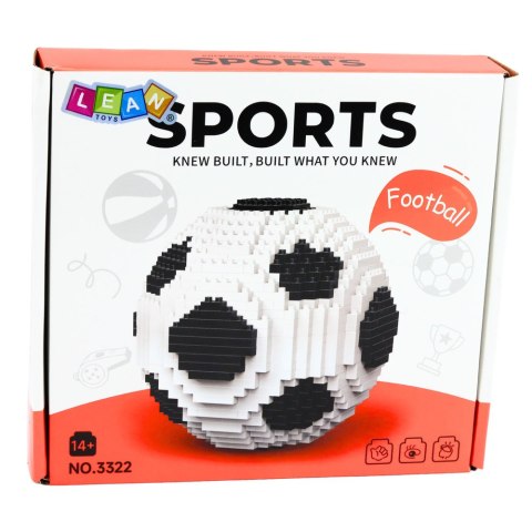 Zestaw Kreatywny Klocki Konstrukcyjne 3D Piłka Nożna 864 el. LEAN Toys