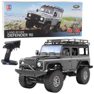 Auto Terenowe Zdalnie Sterowane RC Land Rover Defender 90 Szary 1:14 Double E