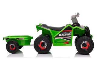 Quad Na Akumulator XMX630T Zielony Z Przyczepą LEAN CARS