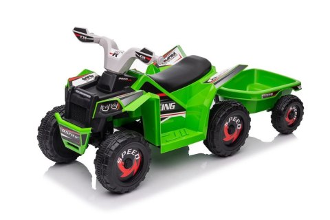 Quad Na Akumulator XMX630T Zielony Z Przyczepą LEAN CARS