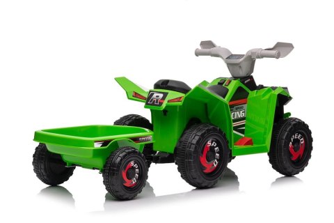 Quad Na Akumulator XMX630T Zielony Z Przyczepą LEAN CARS