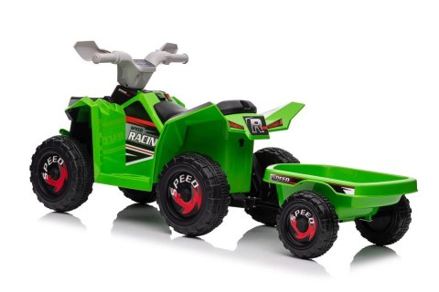 Quad Na Akumulator XMX630T Zielony Z Przyczepą LEAN CARS
