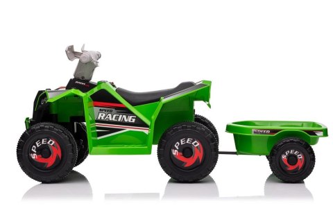 Quad Na Akumulator XMX630T Zielony Z Przyczepą LEAN CARS