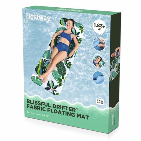 Dmuchany Materac Mata Unosząca na Wodzie Liście Palmy 43731 Bestway