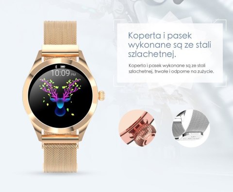 SMARTWATCH DAMSKI G. Rossi SW017-8 silver/white (sg011b) G. Rossi