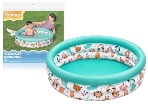 Dmuchany Basen Ogrodowy Dla Dzieci Zwierzątka 102 cm Bestway 51008 Bestway