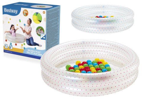 Dmuchany Basen Ogrodowy z Piłeczkami Bestway 51141 Przezroczysty Bestway