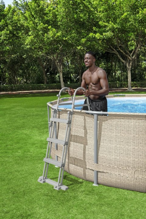 Drabinka bezpieczna do basenów 107 cm Bestway 58330 Bestway