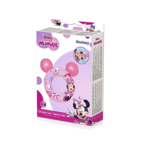 Koło Do Pływania z Uszami Myszka Minnie 74 cm x 76 cm Bestway 9102N LEAN Toys