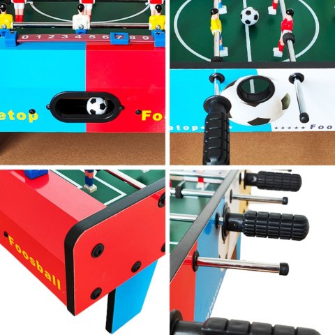 Mini Stół Do Piłkarzyków Gra Zręcznościowa Stołowa 2 Piłki Football 69 cm LEAN Toys