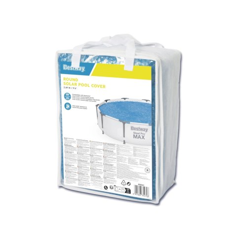 Pokrywa solarna do basenów stelażowych/ solarnych 305 cm Bestway 58241 Bestway