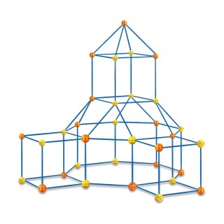 Zestaw Kreatywny Rurki Konstrukcyjne Do Budowania Przestrzennego 340 el. LEAN Toys