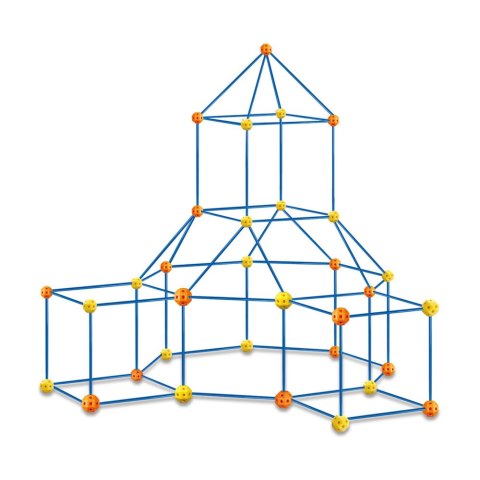 Zestaw Kreatywny Rurki Konstrukcyjne Do Budowania Przestrzennego 340 el. LEAN Toys