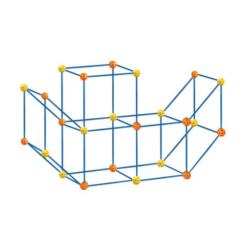 Zestaw Kreatywny Rurki Konstrukcyjne Do Budowania Przestrzennego 340 el. LEAN Toys